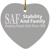 SAF - Heart Ornament
