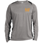 SAF - Long Sleeve Heather Colorblock Performance Tee