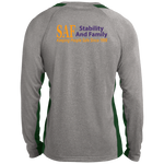 SAF - Long Sleeve Heather Colorblock Performance Tee