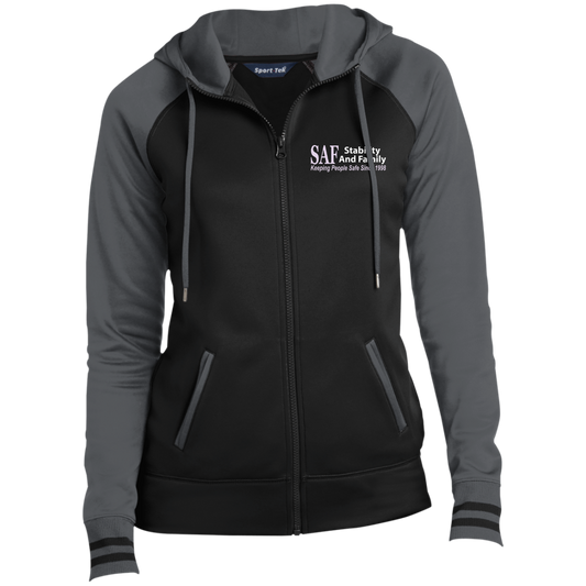 SAF - Ladies' Moisture Wick Full-Zip Hooded Jacket