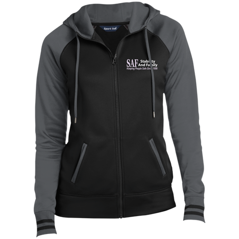 SAF - Ladies' Moisture Wick Full-Zip Hooded Jacket
