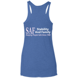 SAF - Ladies' Triblend Racerback Tank