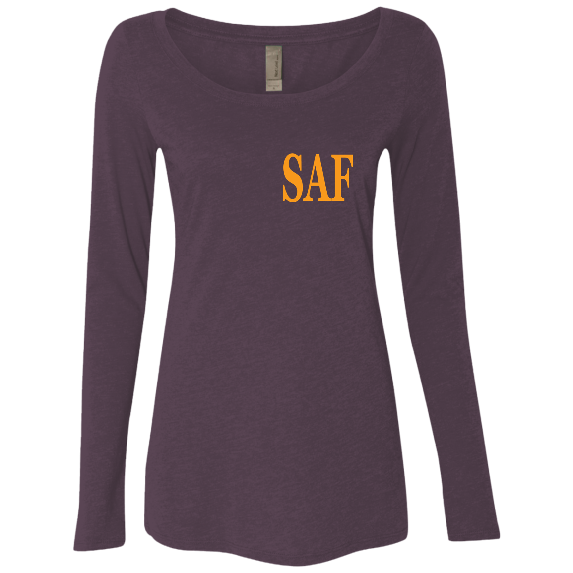 SAF - Ladies' Triblend LS Scoop