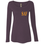 SAF - Ladies' Triblend LS Scoop
