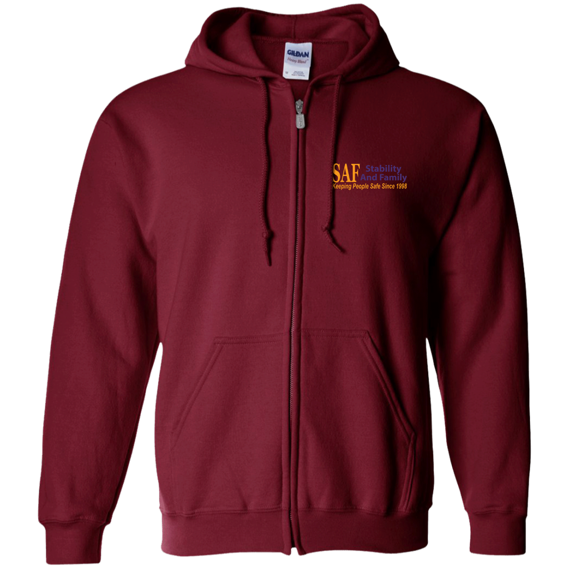 SAF - Zip Up Hooded Sweatshirt