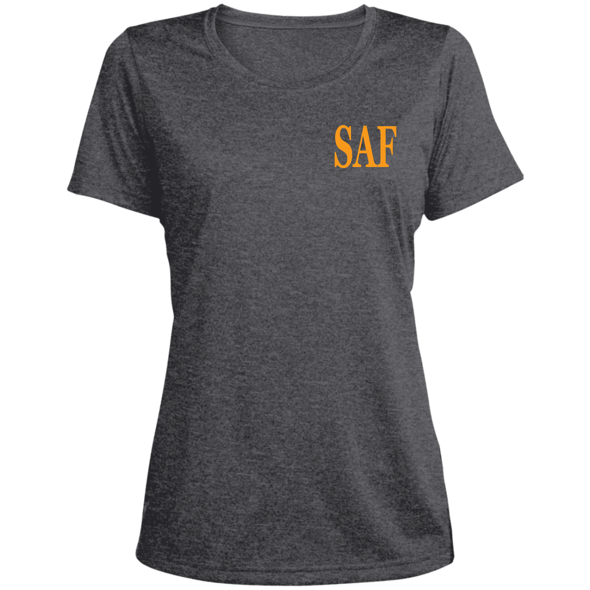 SAF - Ladies' Heather Scoop Neck Performance Tee