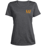 SAF - Ladies' Heather Scoop Neck Performance Tee