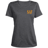 SAF - Ladies' Heather Scoop Neck Performance Tee