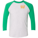 SAF - Tri-Blend 3/4 Sleeve Raglan T-Shirt