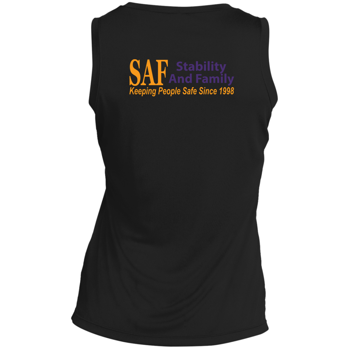 SAF - Ladies' Sleeveless V-Neck Performance Tee