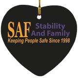 SAF - Heart Ornament