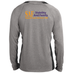 SAF - Long Sleeve Heather Colorblock Performance Tee