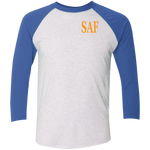 SAF - Tri-Blend 3/4 Sleeve Raglan T-Shirt