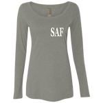 SAF - Ladies' Triblend LS Scoop