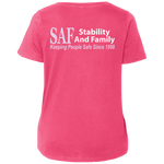 SAF - Ladies' Curvy V-Neck T-Shirt