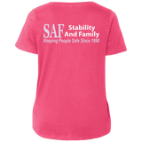 SAF - Ladies' Curvy V-Neck T-Shirt