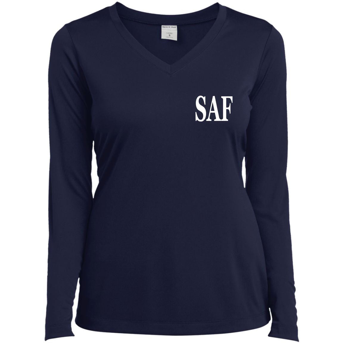 SAF - Ladies’ Long Sleeve Performance V-Neck Tee