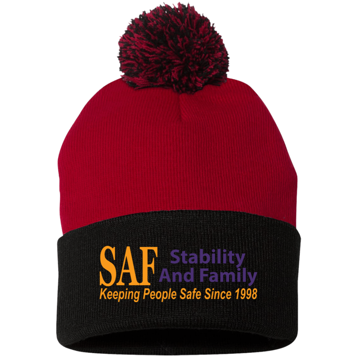 SAF - Pom Pom Knit Cap