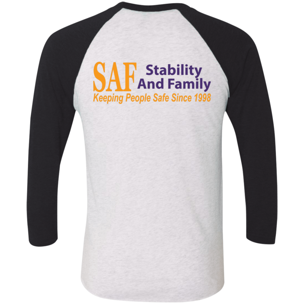 SAF - Tri-Blend 3/4 Sleeve Raglan T-Shirt