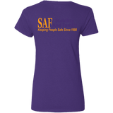 SAF - Ladies' 5.3 oz. V-Neck T-Shirt