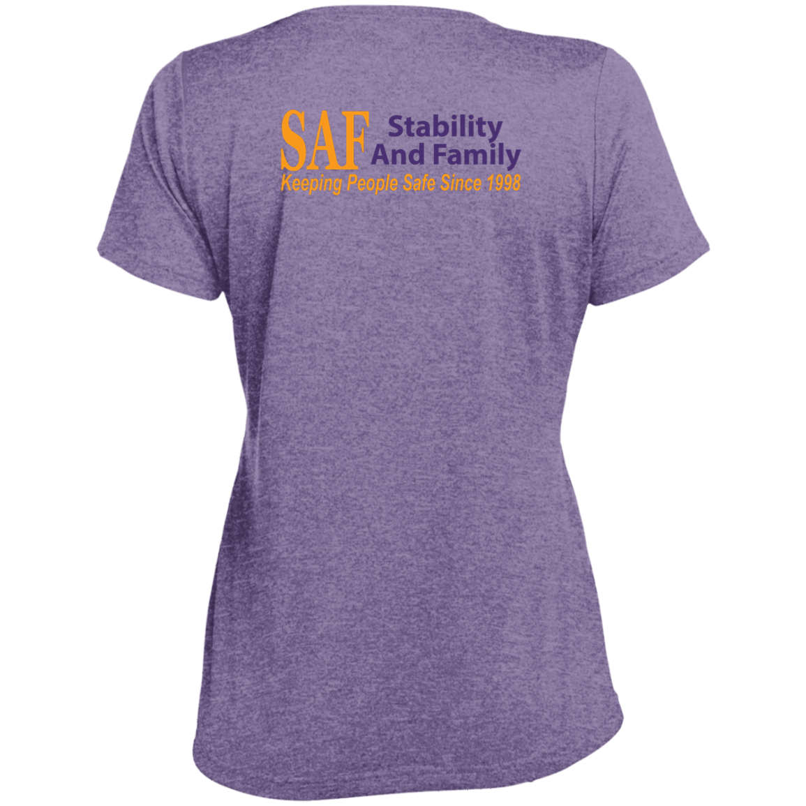SAF - Ladies' Heather Scoop Neck Performance Tee