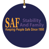 SAF - Circle Ornament
