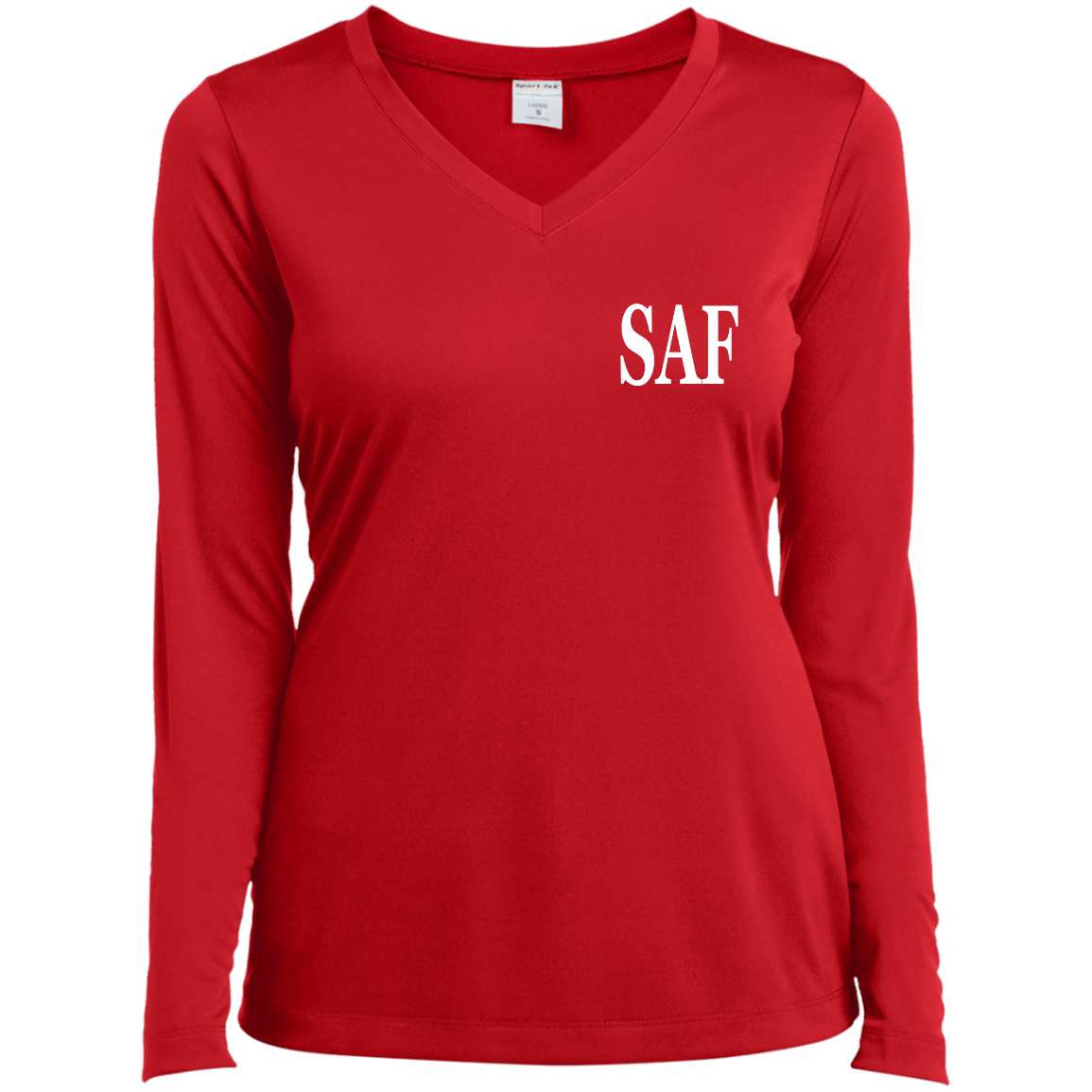SAF - Ladies’ Long Sleeve Performance V-Neck Tee