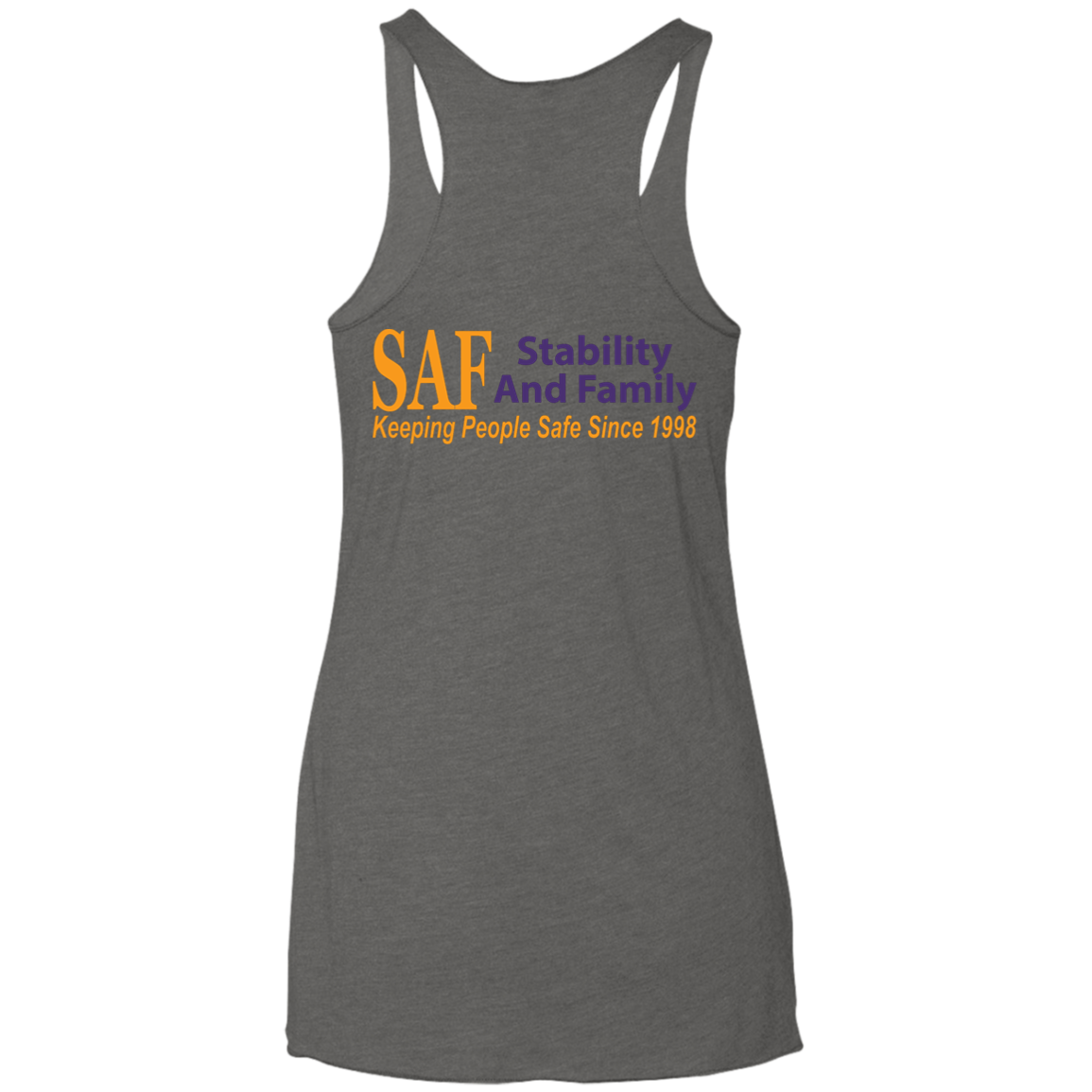 SAF - Ladies' Triblend Racerback Tank