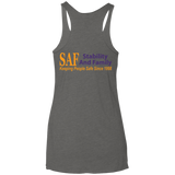 SAF - Ladies' Triblend Racerback Tank