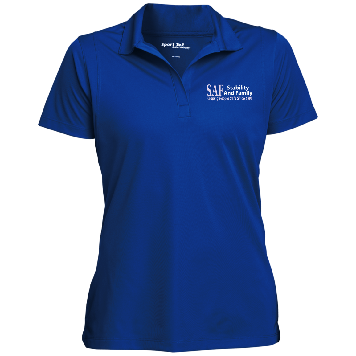 SAF - Women's Micropique Tag-Free Flat-Knit Collar Polo