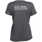 SAF - Ladies' Heather Scoop Neck Performance Tee