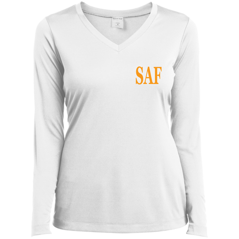 SAF - Ladies’ Long Sleeve Performance V-Neck Tee