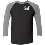 SAF - Tri-Blend 3/4 Sleeve Raglan T-Shirt