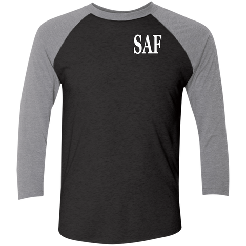 SAF - Tri-Blend 3/4 Sleeve Raglan T-Shirt