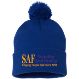 SAF - Pom Pom Knit Cap