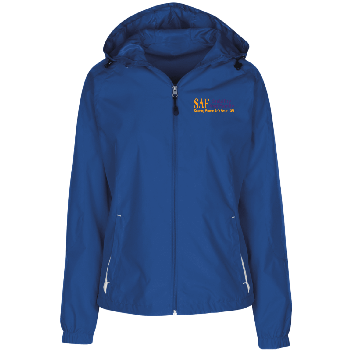 SAF - Ladies' Jersey-Lined Hooded Windbreaker