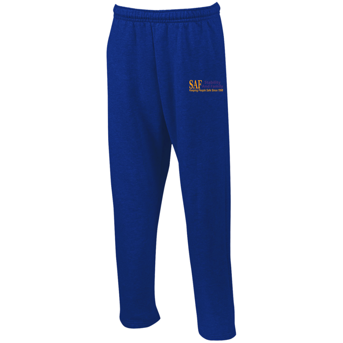 SAF - Unisex Open Bottom Sweatpants with Pockets