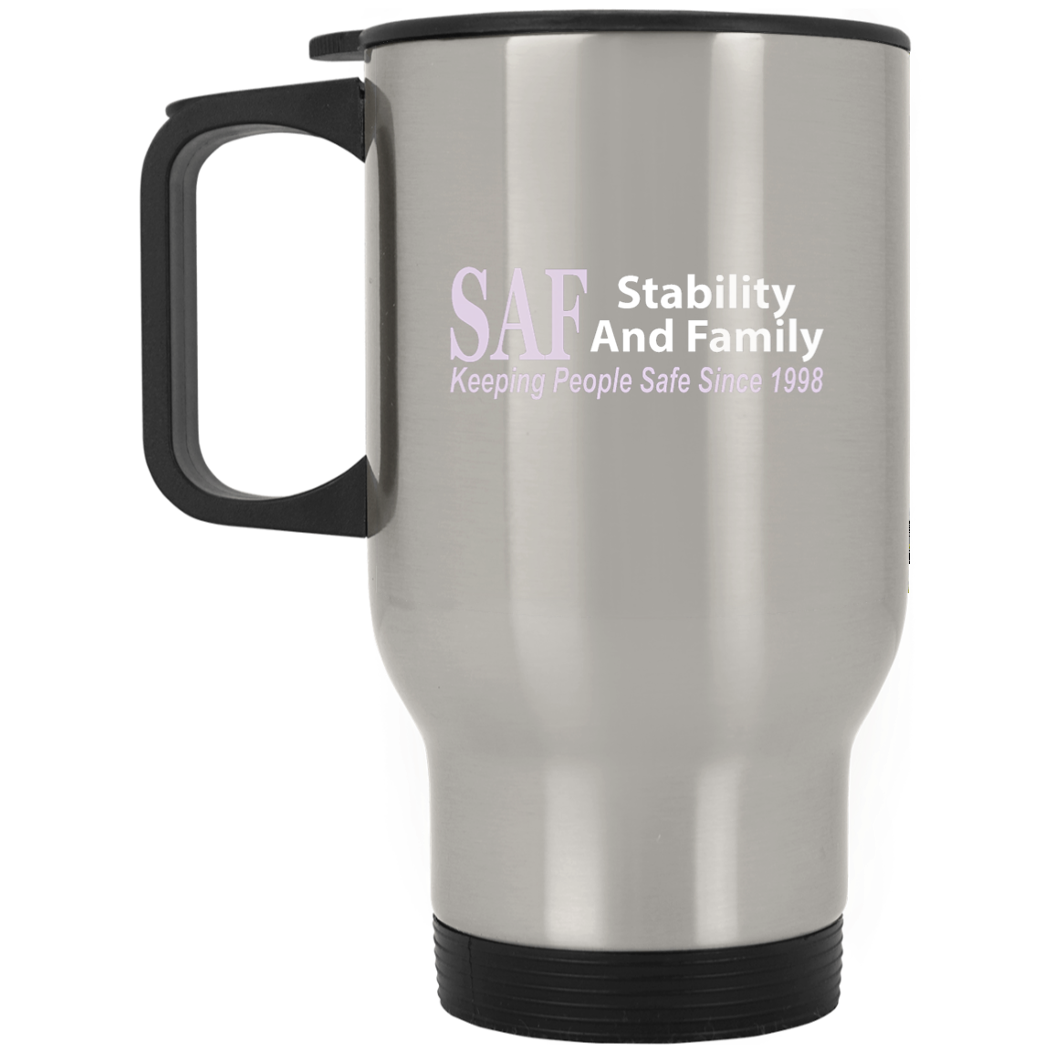 SAF - Silver Stainless Travel Mug