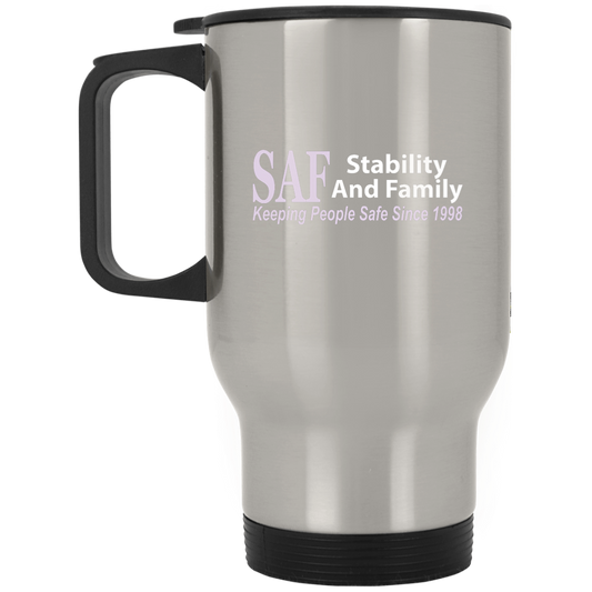 SAF - Silver Stainless Travel Mug