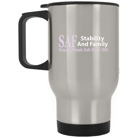 SAF - Silver Stainless Travel Mug