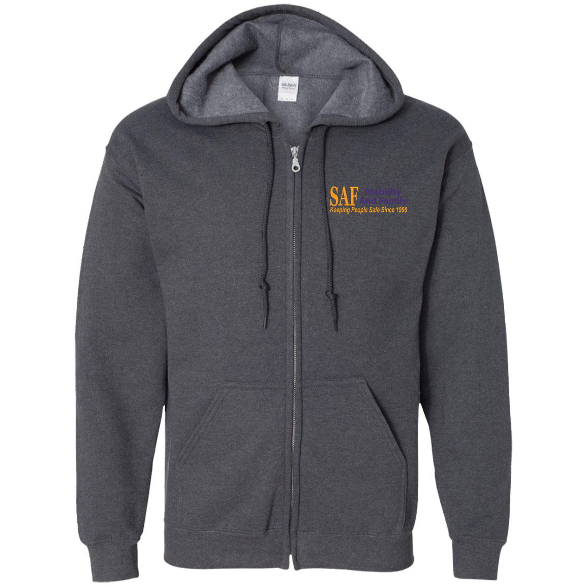 SAF - Zip Up Hooded Sweatshirt