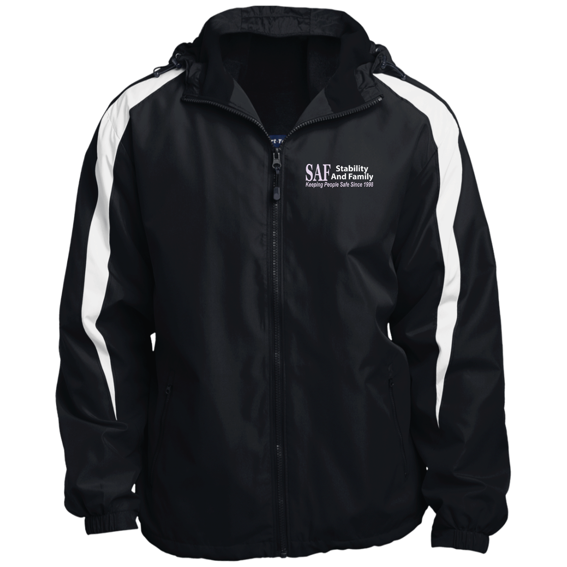 SAF - Fleece Lined Colorblocked Hooded Jacket