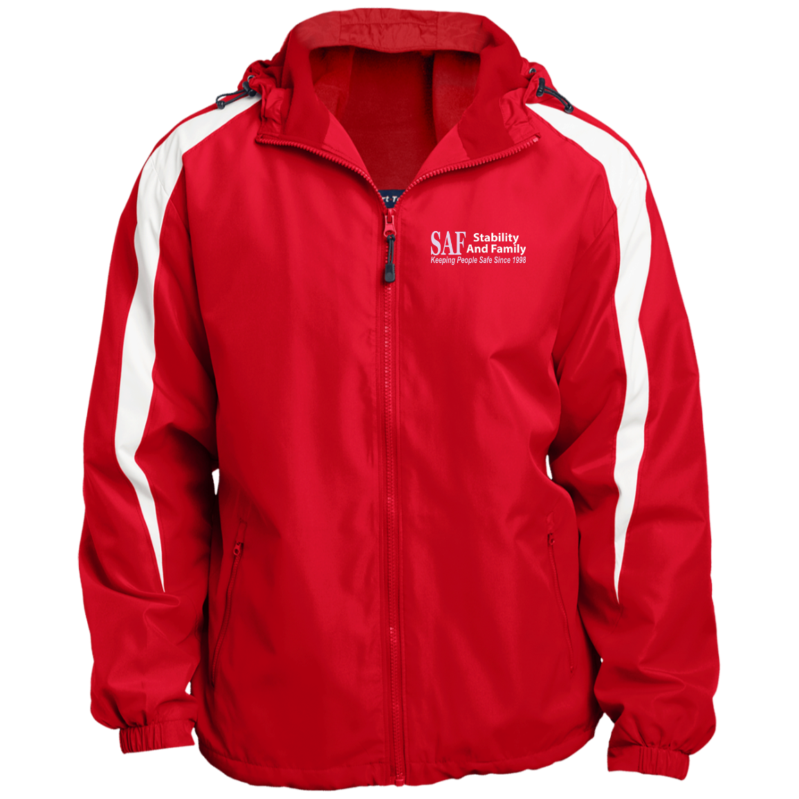 SAF - Fleece Lined Colorblocked Hooded Jacket