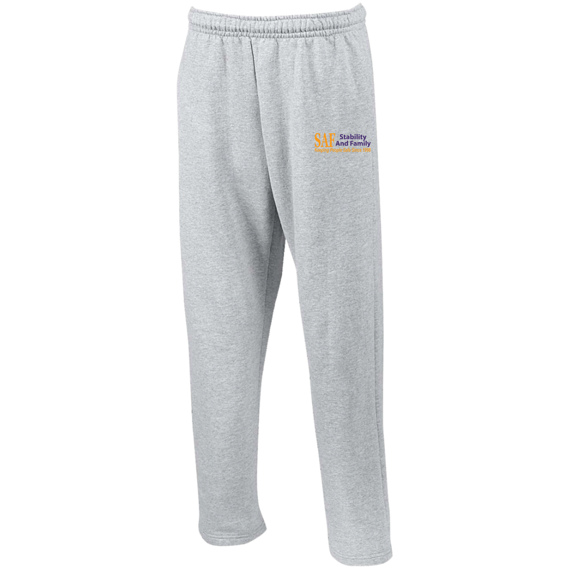 SAF - Unisex Open Bottom Sweatpants with Pockets