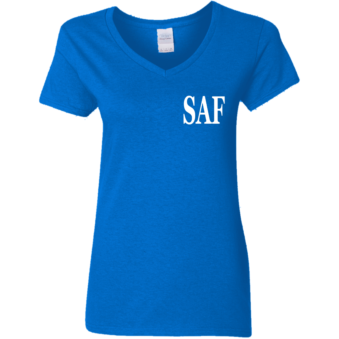 SAF - Ladies' 5.3 oz. V-Neck T-Shirt