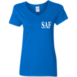 SAF - Ladies' 5.3 oz. V-Neck T-Shirt
