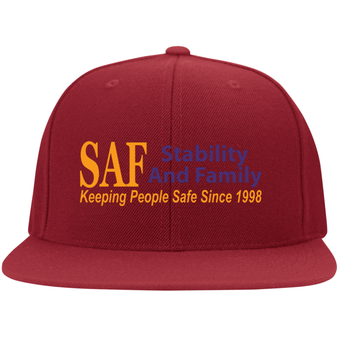 SAF - Flat Bill Twill Flexfit Cap