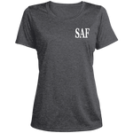 SAF - Ladies' Heather Scoop Neck Performance Tee