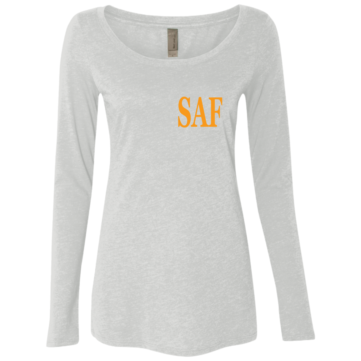 SAF - Ladies' Triblend LS Scoop