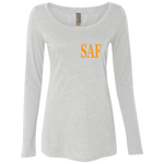 SAF - Ladies' Triblend LS Scoop